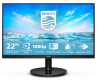 PHILIPS Monitor 221V8A/00, V Line, LED, 54,6 cm (21,5"), 1920 x 1080 piksela, Full HD, crni